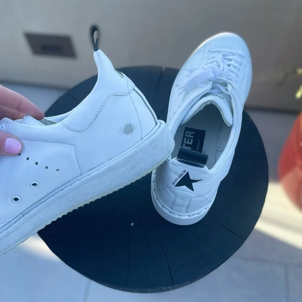 golden goose starter sneakers in all white leather - Picture 13 of 16